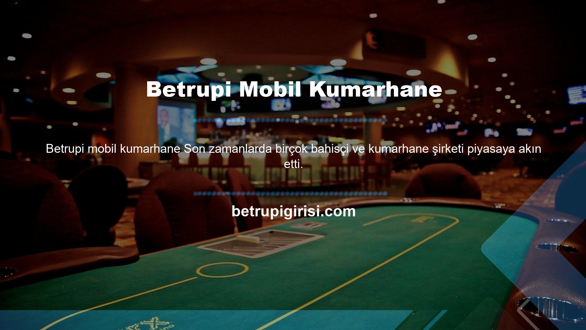 Betrupi Mobil Casino Bu sitelerin hepsinin kendine has kuralları ve koşulları bulunmaktadır